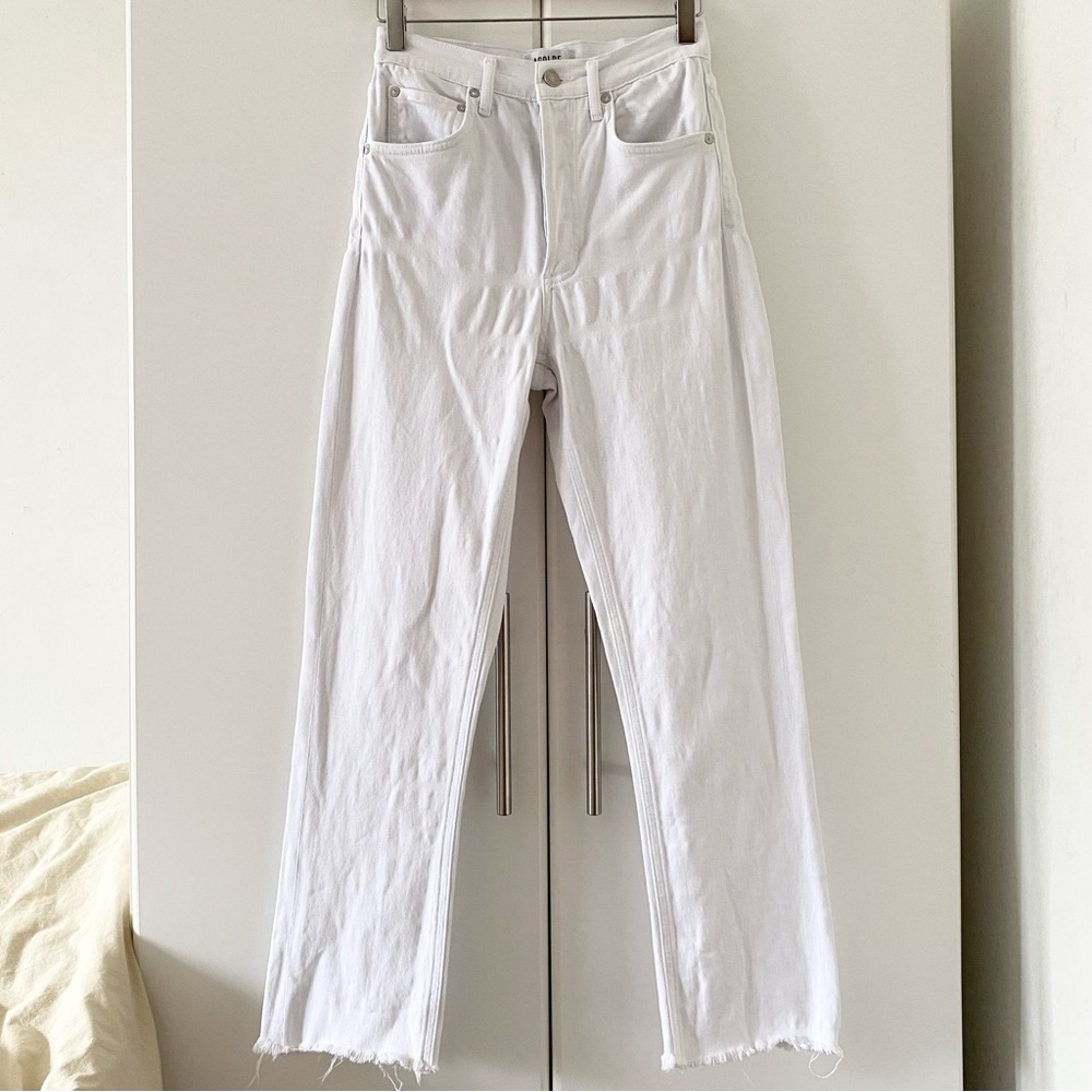 Agolde Riley High Rise Straight Crop Jeans (Stretch) - Picture 5 of 12